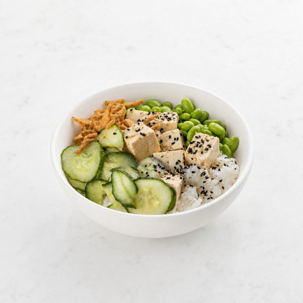 Baked Tofu Bowl.